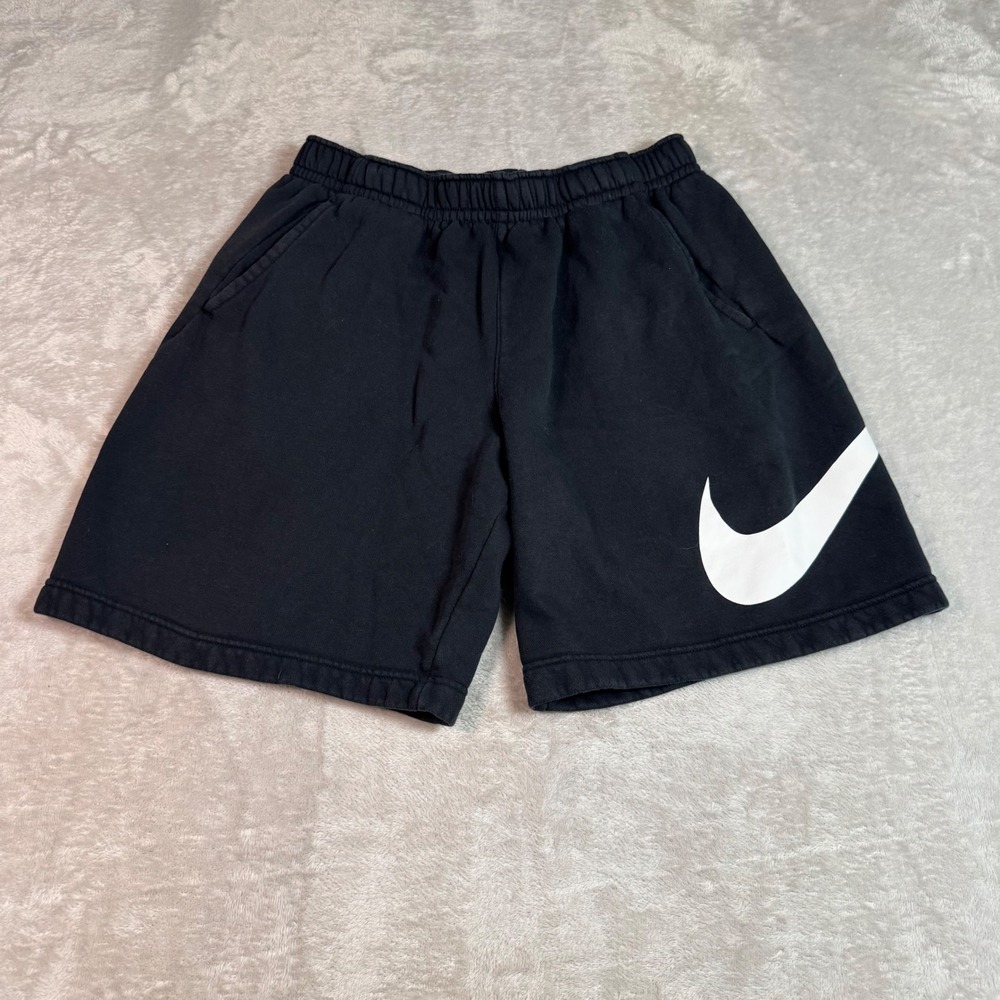 Nike Sportswear Club Fleece Big Swoosh Shorts Black Mens Medium